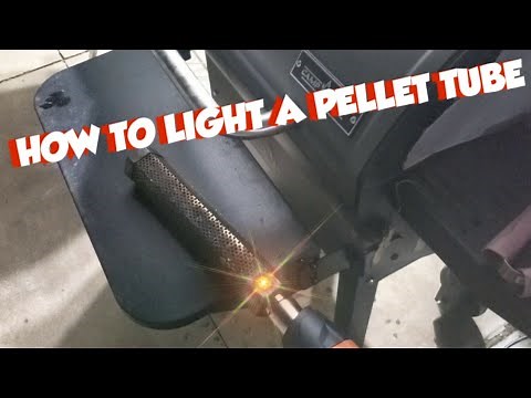 How to light a pellet smoke tube the easy way