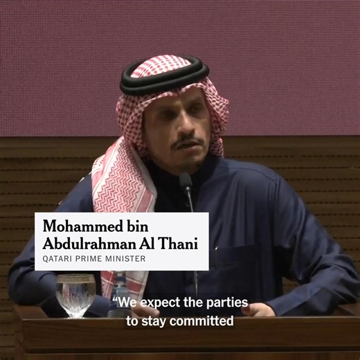 Negotiators from Israel and Hamas have agreed to a 42-day cease-fire and hostage release in Gaza, President Biden and other leaders announced on Wednesday, raising hopes that a 15-month war that killed tens of thousands of Palestinians and destroyed much of the enclave could soon come to an end. https://nyti.ms/42d9bnp | The New York Times