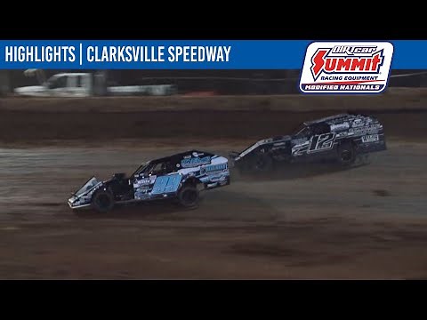 DIRTcar Summit Modifieds Clarksville Speedway July 24, 2021 | HIGHLIGHTS
