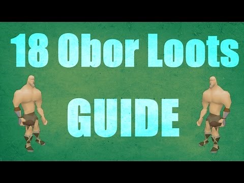 Testing Out Hill Giant Club + 18 Obor Loots And Guide Old School Runescape 2007 (OSRS)