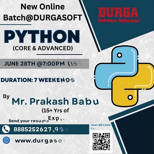 🔥 New Online Batch - Python (Core & Advanced)