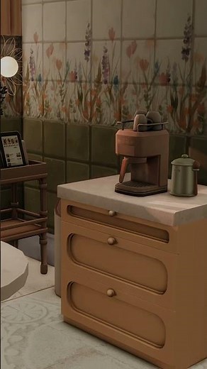 Sims 4 Custom Content Kitchen Set #cozygaming
