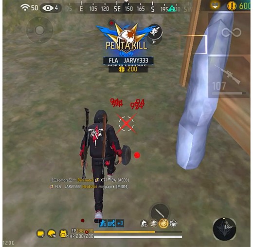 Custom HUD Completo para Free Fire con Botón Izquierdo