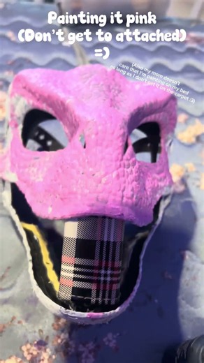 My Dino mask pt 1 #furry #dinomask #wip #pt1