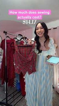 guess how much it cost me to sew these garments (spoiler: it's all CHEAP!!!) #sewing #sewingpatterns