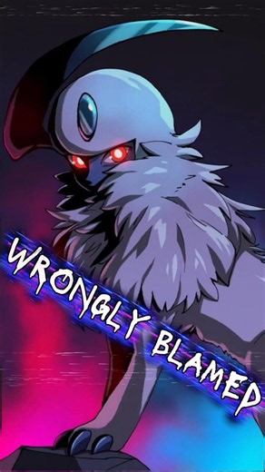 Dark Pokédex #27 People blamed this Pokémon for disasters (Absol) #pokemon #gaming #nintendo #anime