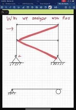 Why do we model so many connections as pins??? #engineeringstudents #structuralanalysis
