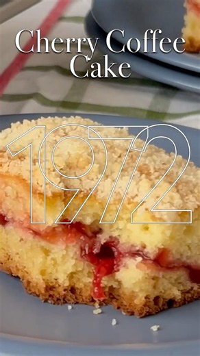 Classic 1970s Cherry Coffee Cake
