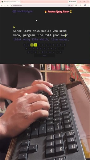 🔥 87 WPM Typing Speed Test ⌨️ Fast Typing Challenge #typingchallenge #raushantypingmaster