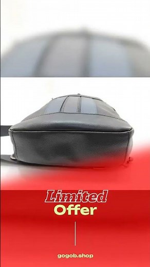 COACH コーチ ボディバッグ F23215 ブラック ブルー系 レザー メンズ ショルダーバッグ 美品