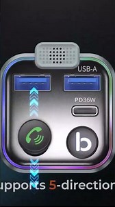 UNBREAKcable Bluetooth FM Transmitter for Car