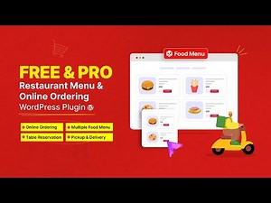 Free Restaurant Menu & Online Ordering System For WordPress | Food Menu Plugin Tutorial