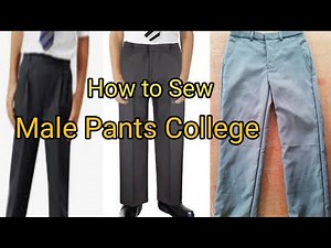 How to sew male pants. Paano magtahi ng Pants. College Pants Uniform