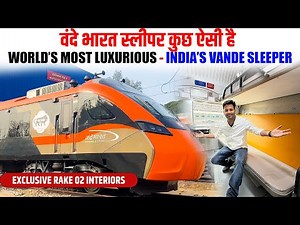Vande Bharat sleeper Exclusive interior of Rake 02 Most modern sleeper train 🚂 of world