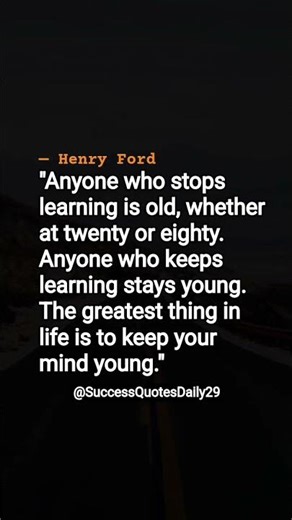 Never Stop Learning 💡 | Henry Ford Motivational Quote | #Shorts #Motivation#viral#motivationalquotes