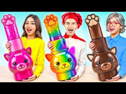 Me vs Grandma vs Chef Cooking Challenge! Kitchen Battle With Best Recipes by YUMMY JELLY