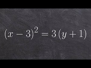 How to graph and determine the directrix focus and vertex