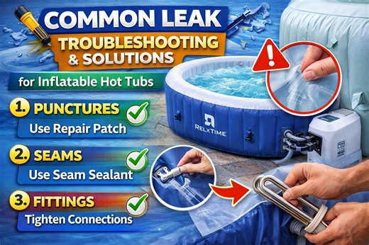 Common Leak Troubleshooting and Solutions for Inflatable Hot Tubs #relxtime