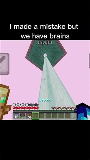 This beacon mistake has a genius fix #minecraft #shorts