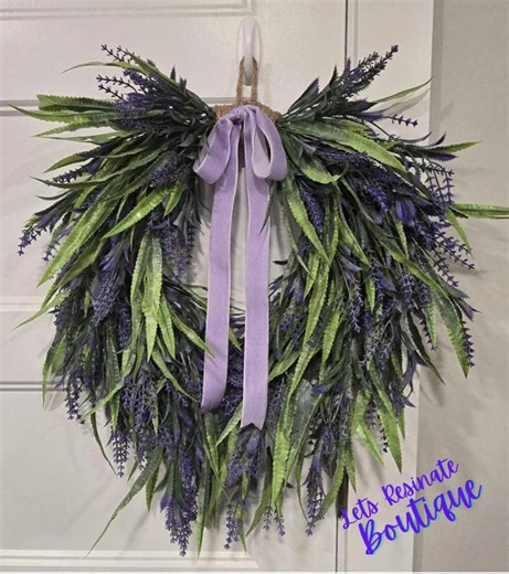 Lavender and Eucalyptus Cascading Wreath, Spring Wreath, Spring Door Wreath, Easter Wreath - Etsy