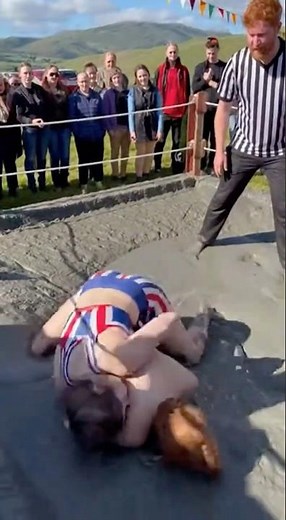 girls mud wrestling championship💥 part 28 | brazil vs mexico #wrestling #wwe #womenssports