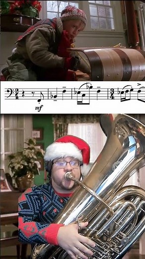 Sledding Down the Stairs, John Williams | Tuba Solo from Home Alone (1990) #tuba #orchestra #brass