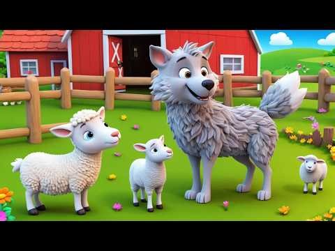 Tiny Wolf Babysits the Sheep | Funny Farm Adventure Kids Nursery Rhyme Animation