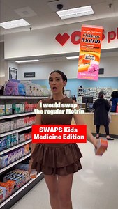 My go-to SWAPS🔄 for kids medicine @target 🤒😷😓 SWAP Motrin Children’s Pain/Fever Reducer ❌ FOR @motrin Children’s Pain/Fever Reducer Dye free ✅ SWAP Vicks NyQuil Kids Cold & Cough Combo ❌ FOR @hylandsnaturals Kids Organic All-in-One Cough Syrup ✅ SWAP Vicks Vapor Rub ❌ FOR @badgerbalm Aromatic Chest Rub ✅ Comment the word “KIDS” below for my full list of recommendations & swaps! | Karin Adoni Ben-David