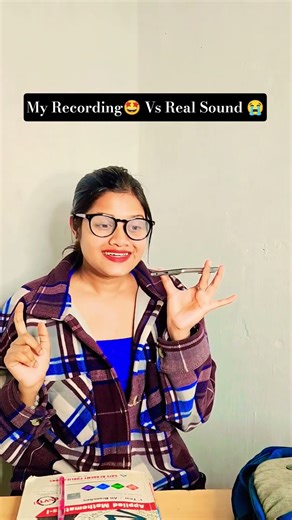 my recording 🤩 Vs Real Sound 😭