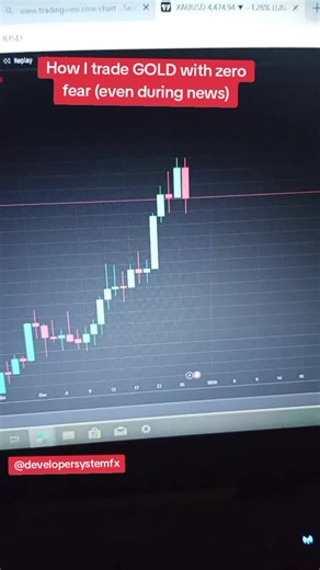 Most traders panic on GOLD during news. My students wait for zones and let the market work. Zero fear. Clean execution. @developersystemfx #chartanalysis #forexmindset
