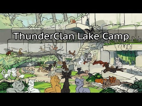 Drawing ThunderClan Lake Camp