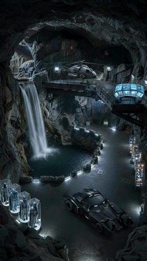 🏘️ Batcave Luxury Hideout 🦇🖤#batman #arkam
