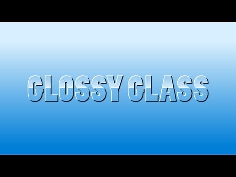 Paint.NET tutorial number 150 - Glossy Glass Text Effect