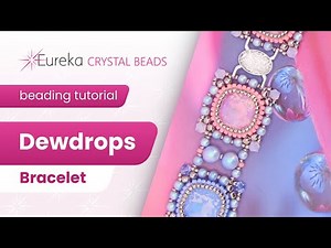 Create Princess-Style Jewelry | Dewdrops Beaded Bracelet 🌟 Free Tutorial 💎 Cushion Stones 👑 Cymbal