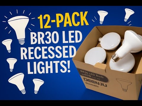 BR30 LED Recessed Light Bulbs Review — Dimmable, Soft White, Flicker-Free! Quick review