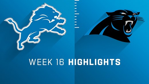 Lions vs. Panthers highlights | Week 16
