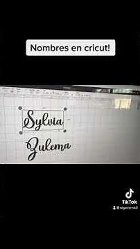 Cricut ❤️Como hacer nombres en cricut