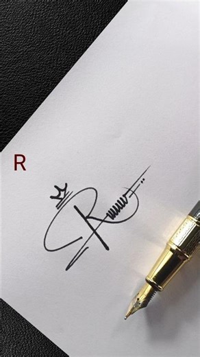 Stylish “R” Signature Design ✍️ | Easy & Unique R Letter Signature Ideas #shorts