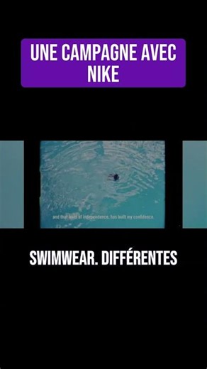 Son passé de modèle : une campagne Nike 🌟