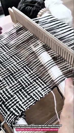 Manual Weaving Loom Tool with 40 cm Working Width for Precise Fabric Patterns