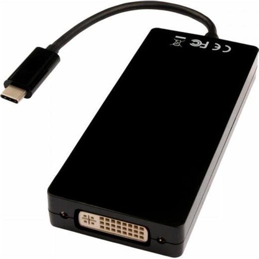 V7 USB-C To Multi Video Adapter (DVI, HDMI, USB Typ-C, VGA)