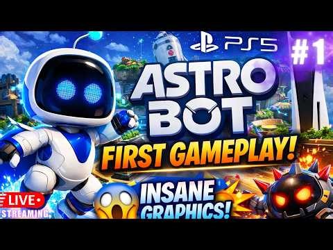 Day 1 | ASTRO BOT PS5 First Gameplay 🤯🔥 Next-Level Graphics! #AstroBot #PS5 #Gaming