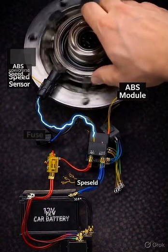 ABS Sensor Working #automobile #mechanic