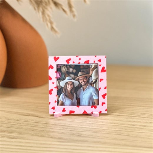 Photo Magnet Frame for 2x2 Magnets – Hearts Collection Display – Fridge or Desk - Etsy