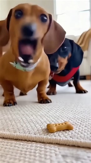 231K views · 3.1K reactions | Dachshunds playing over treats | Dachshunds Are Awesome | Facebook