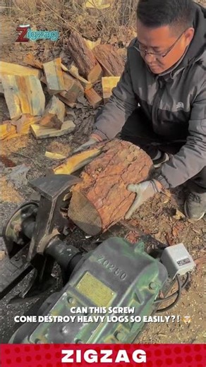 Electric Screw Cone Log Splitter Machine