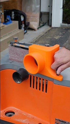 Game Changer!⚡3D Printed Dust Shroud for RIDGID Belt Sander #RIDGIDTools#ToolHack#Woodshop#3dprinted