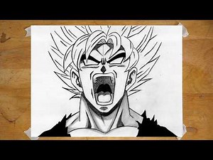 How to Draw Goku Ultra Instinct | Goku Ultra Instinct Drawing Step by Step | Easy Anime Drawing