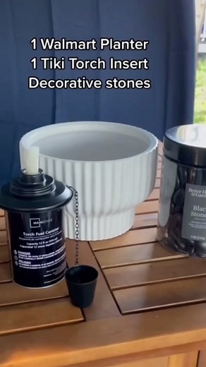 Tabletop Tiki Torch Planter Ideas for Outdoor Decor