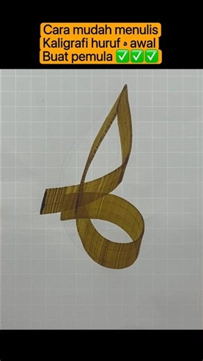 Cara mudah belajar kaligrafi buat pemula #belajarkaligrafi #tutorialkaligrafi #kaligrafitutorial